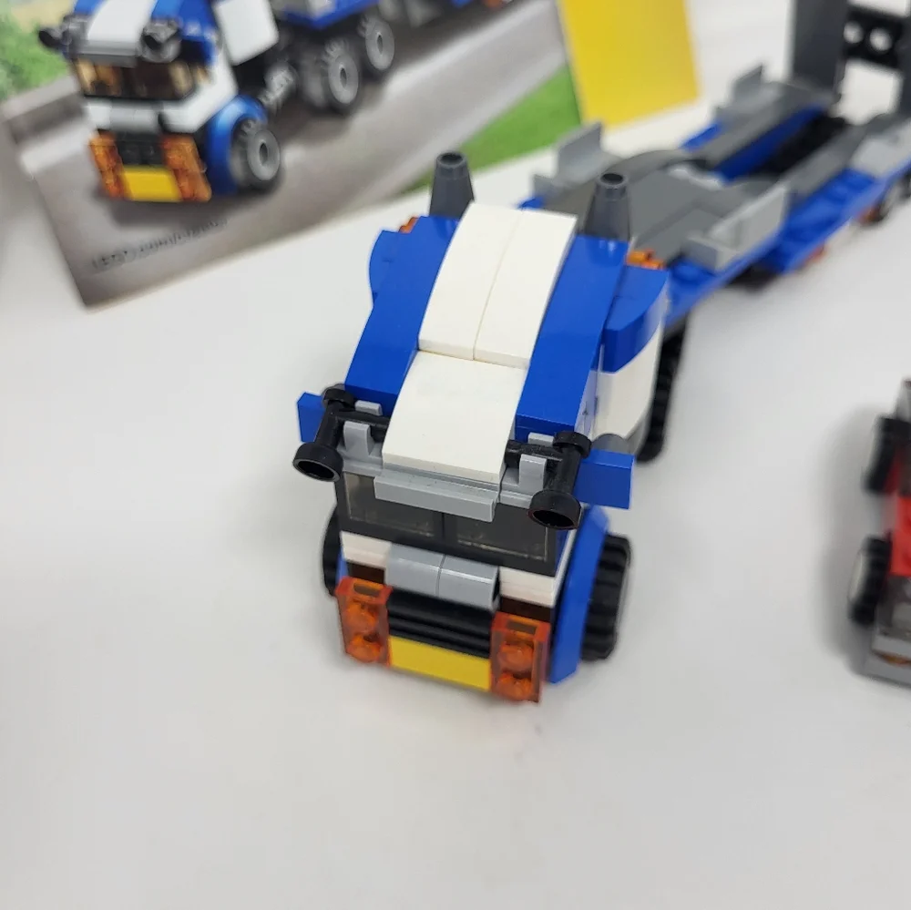 Lego Creator 3 In 1 31023 Vehicle Transporter And 31027 Blue Racer Car - Picture 6 of 7